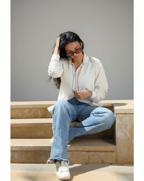 Lavender Linen Shirt-S/M