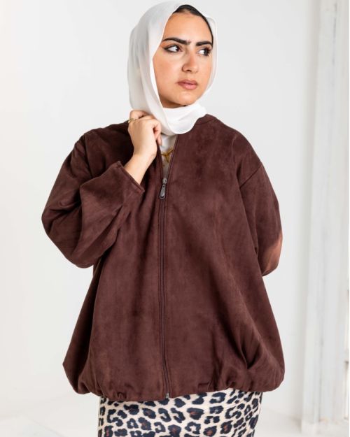The Slit Bomber in dark brown