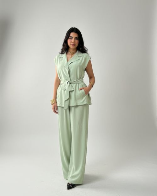 Linen/Cotton Set. -S/M-Mint