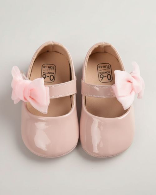 Baby Patent Bow Strap Shoes