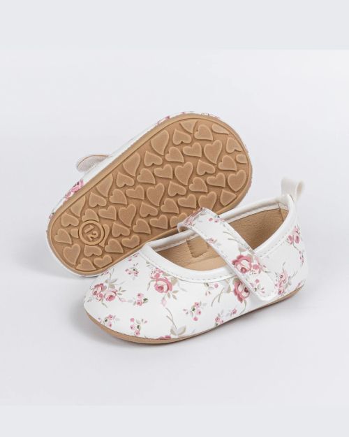 Baby Floral Strap Shoes