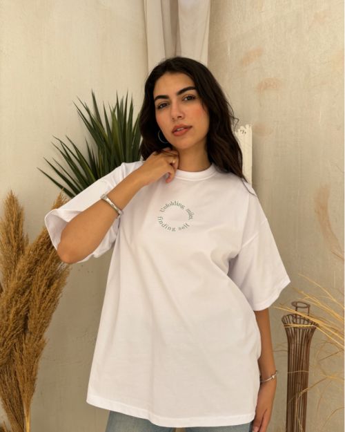 Traveler Tshirt oversized-M-White