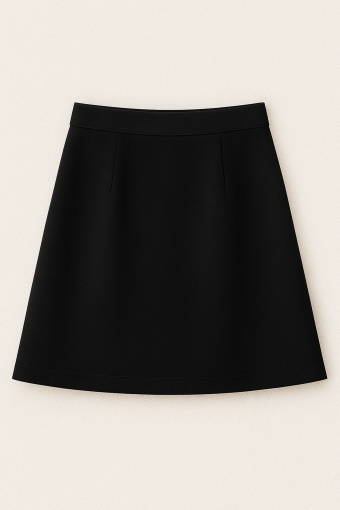 Basic Skirt-Black-One Size