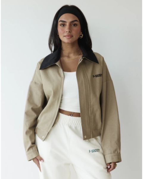 Two Toned Bomber Jacket