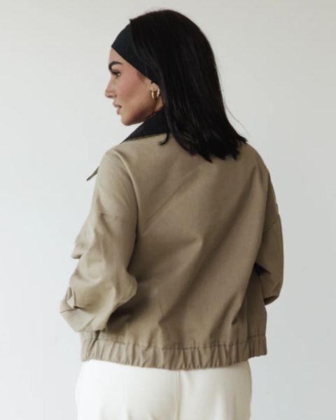 Two Toned Bomber Jacket