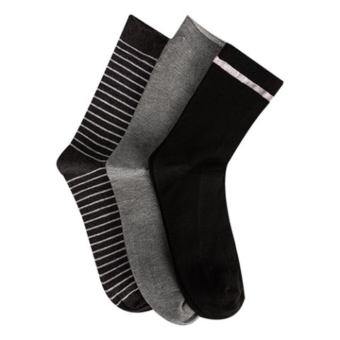 A Pack Of 3 Pieces Long Printed Socks MultiColoure
