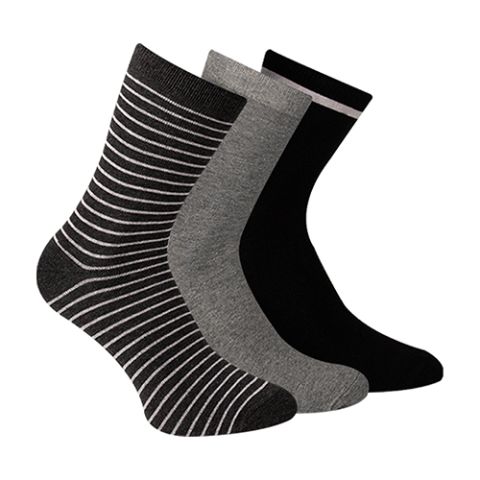 A Pack Of 3 Pieces Long Printed Socks MultiColoure