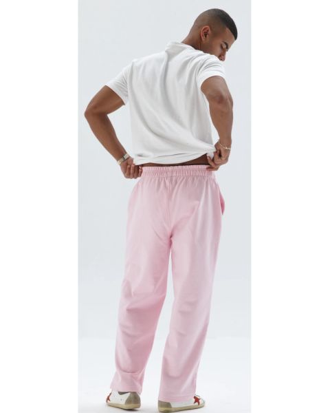 Men’s Pink Jogger Pants with Minimal Logo