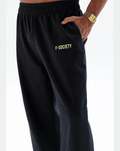 Men’s Black Jogger Pants with Minimal Logo