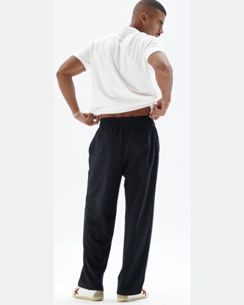 Men’s Black Jogger Pants with Minimal Logo