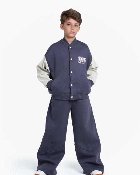 Kids Cotton Varsity Jacket