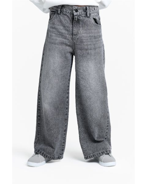 Kids Denim Wide Pants