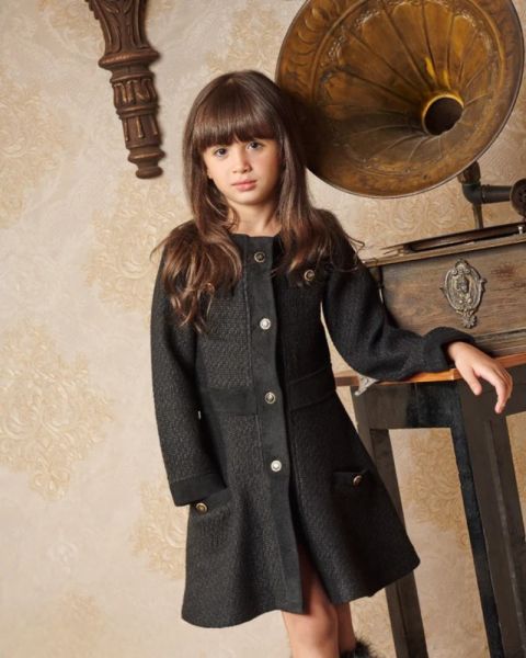 Classic Winter Elegance Girls Dress