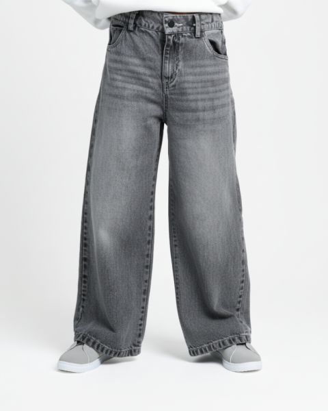 Kids Denim Wide Pants
