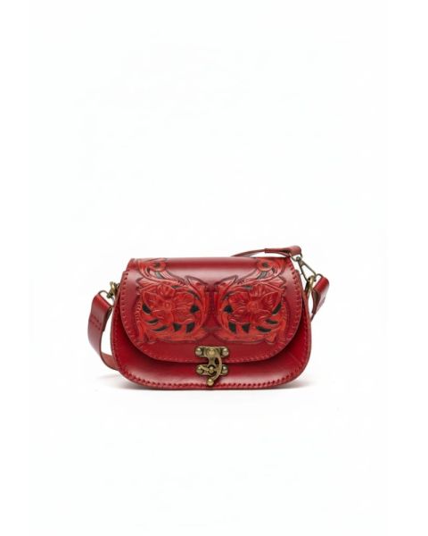 red bag flower carving For Women