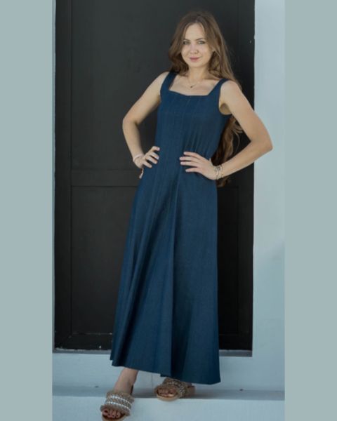 Denim Maxi Dress