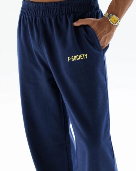 Men’s Blue Jogger Pants with Minimal Logo