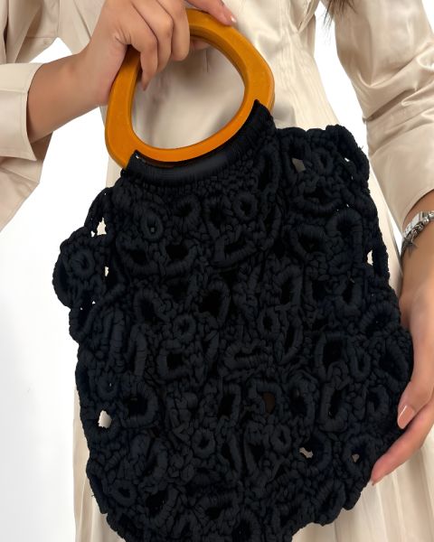 Handmade Flower Basket Bag