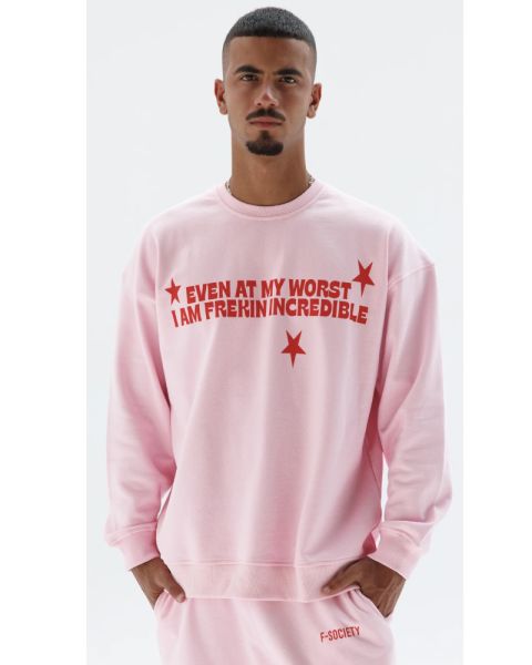 Men’s Pink Graphic Sweatshirt