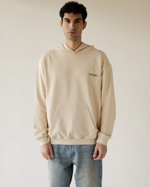 Hefty Beige Hoodie