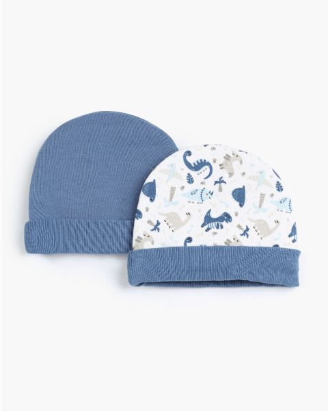 طاقية للأولاد البيبي من جونيور، متعددة الألوان (عبوة من قطعتين)