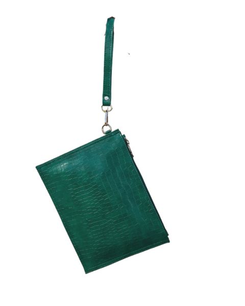 The Green Croc Clutch