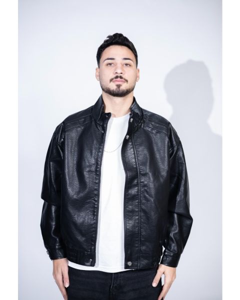 Urban Box Fit Leather Jacket