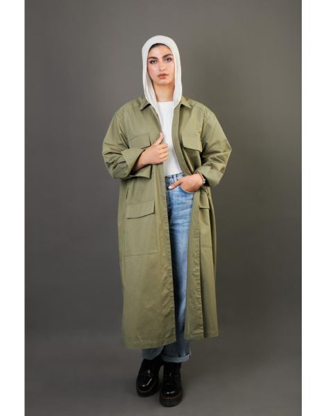 OLIIVE TRENCH COAT
