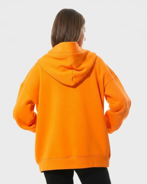 Orange hoodie with a modern cut from Defect