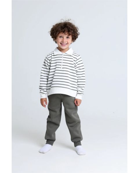 Round Stripe Pajamas Set 