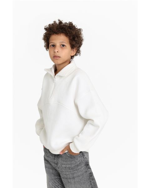 Kids Casual Half Zip Sweatshirt