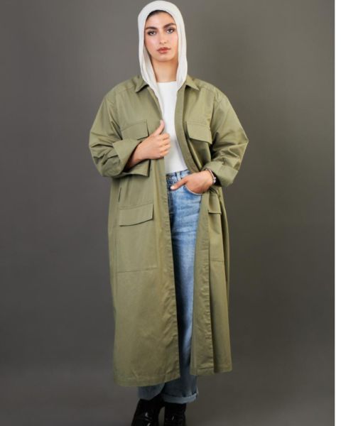OLIIVE TRENCH COAT