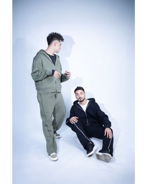 Urban Comfort Zip Hoodie Jogger Set