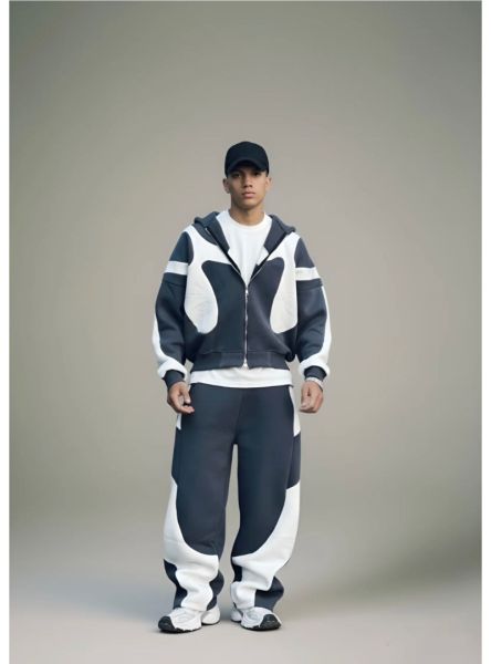 Statement Zip-Up Hoodie And Pants Set