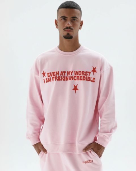 Men’s Pink Graphic Sweatshirt