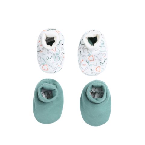 Printed Baby Slippers Pack Of 2