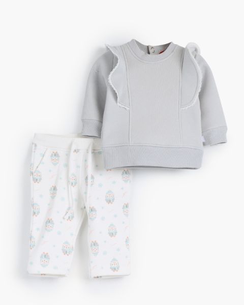 Baby Penguin Rouned Printed Set
