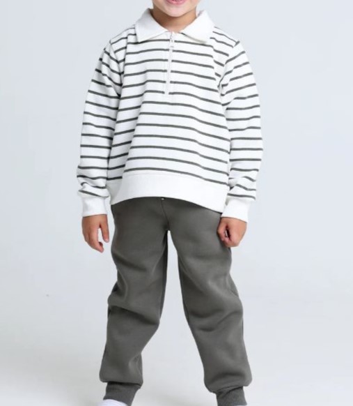 Round Stripe Pajamas Set